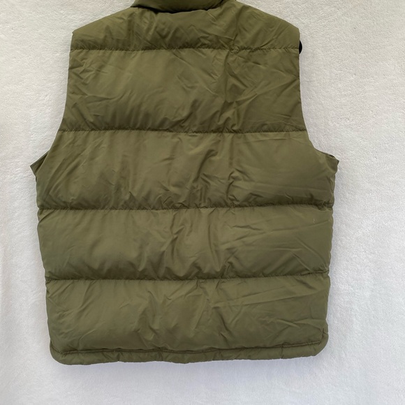 Men's Olive Green Puffer Vest J Crew size L down fill puffer - Picture 2 of 3